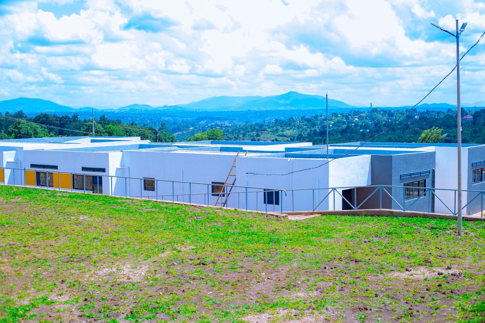 Quantum Excellent School hilltop campus overlooking the hills of Gisagara